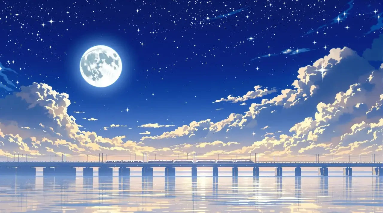 亚洲三级在线观看唯美月光夜空背景